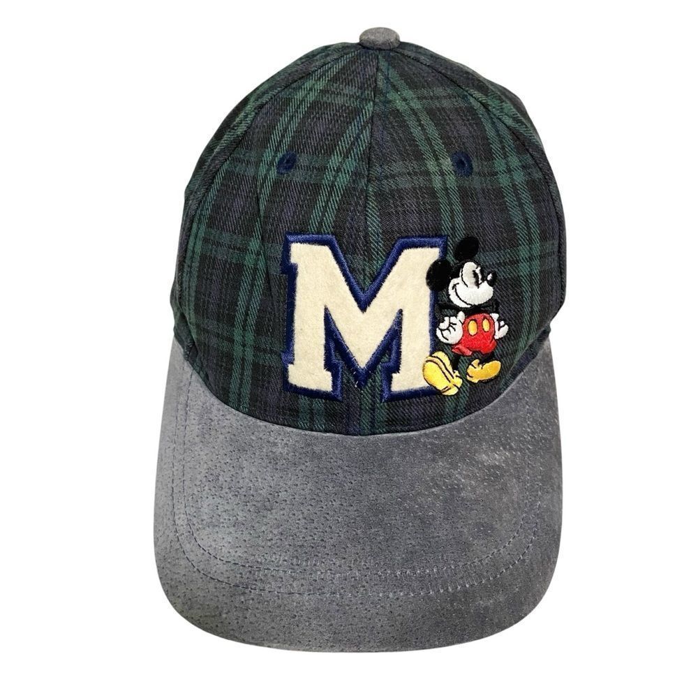 Vintage Disney- Goofy Hat Co. - Mickey Mouse Plaid Adjustable Hat 1990's in OS